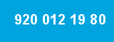920 012 19 80
